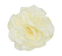 Women Flower Brooch Fabric Lapel Pin Elegant Cloth Corsage Handmade Boutonnieres Art Wedding Party Jewelry Gift for Bridesmaids, Bridal Showers(White)