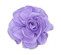 Women Flower Brooch Fabric Lapel Pin Elegant Cloth Corsage Handmade Boutonnieres Art Wedding Party Jewelry Gift for Bridesmaids, Bridal Showers(Light Purple)
