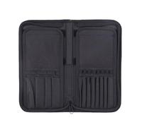 Women Foldable Stand-Up Makeup Brush Bag 15 Pockets Travel Cosmetics Holder Toiletry Case for Beauty Tool