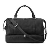 Women Genuine Leather Weekender Bag Overnight Carryon Weekend Travel Duffel Tote