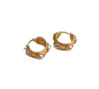 Women Geometric Earrings 925 Silver Studs Unique Asymmetrical Shape Metallic Finish Retro Boho Fashion Jewellery for Party Daily Outfits Black(Y)
