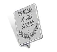 Women Gift, She Believed She Could So She Did, Congratulations Gifts, Sentimental Keepsake Memories Fridge Magnet.