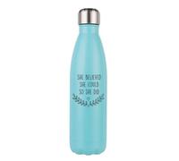 Women Gift, She Believed She Could So She Did, Congratulations Gifts, Stainless Steel Bottle. (Mint Green)