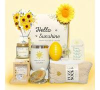 Women Gifts, Birthday Gift Baskets Love Gifts Sunflower Hamper Baskets Get Well Soon Self-Care Packages, Relaxing Bath Sets Gifts for Missing You, Present for Mom Wife Best Friend Sister Daughter