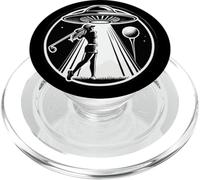Women Girl Golfer Golfing Golf Player Ball Tee Course Space PopSockets PopGrip for MagSafe