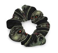 Women Girl Halloween Werewolf Animals Wolf Wolves Skull Scrunchies Hair Bands Pain Free Coil Hair Ties for Men Women Girls and Boys Dreadlock Accessories