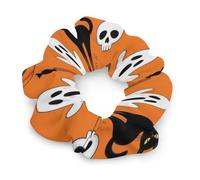 Women Girl Halloween Werewolf Animals Wolf Wolves Skull Scrunchies Hair Bands Pain Free Coil Hair Ties for Men Women Girls and Boys Dreadlock Accessories