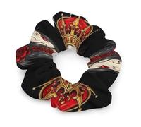 Women Girl Halloween Werewolf Animals Wolf Wolves Skull Scrunchies Hair Bands Pain Free Coil Hair Ties for Men Women Girls and Boys Dreadlock Accessories