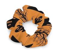 Women Girl Halloween Werewolf Animals Wolf Wolves Skull Scrunchies Hair Bands Pain Free Coil Hair Ties for Men Women Girls and Boys Dreadlock Accessories