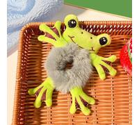 Women Girls Cute Cartoon Panda Hair Scrunchies Bear Rabbit Hair Plush Accessories Ties V9M1 Ponytail Elastic Sweet Hair Band