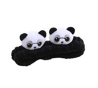 Women Girls Cute Plush Stuffed Pandas Shape Headband Festival Hair Hoop For Party Performance Unisex Headpiece Cartoon Panda Shape Head Hoop For Girl Plush Dwendwen Head Party Game Decor Kids And