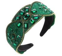 Women Girls Full Rhinestones Headband Palace Style Wide Brimmed Dinner Hair Accessories GN8