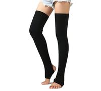 Women Girls Knitting over Knee Socks Thigh High Footless Stirrup Leg Warmers Winter Warm Long Boot Socks Knee High Legging Socks Thermal Long Leg Sleeve Protector Stocking for Yoga Ballet Dance