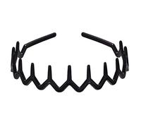 Women Girls Plastic Wavy Toothed Headband Anti-Slip Zig Zag Comb Shark Hair Hoop