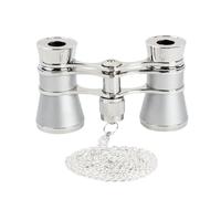 Women Girls Vintage Metal Operas Glasses With Chain Portable Small Binocular Operas Theater Glasses