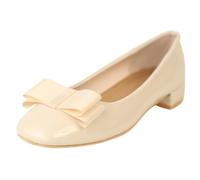 Women GirlsSlip On School Office Shoes Kids Children Ladies Mary Jane Pumps Bow Low Heel Loafers Ballerina Dolly Pump Work Wide Fit Fitting Shoes