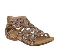Women Gladiator Sandals Ladies Wedges Gladiators Sandal Cross Straps Shoes with Arch Support Open Toe Sandals Womens Hiking Sandals Orthopedic Back Zip Slipper Slides Walking Flat Summer Outdoor