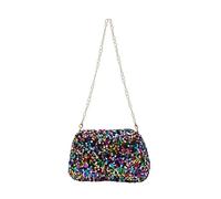 Women Glitter Evening Crossbody Purse Small Sequin Shoulder Bag With Chain Strap Sparkling Handbag For Party Dinner Daily Wear Travel Outings in Multicolour, One Size