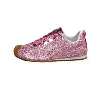 Women Glitter Sneakers Fashion Non Slip Lightweight Shiny Sparkle Sneakers Rubber Outsole Lace Up Walking Shoes (Pink, 8.5)