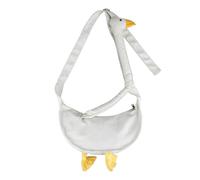 Women Goose Crossbody Bag Adjustable Strap Canvas Funny Goose Shoulder Bag Large Capacity Goose Animal Satchel Bag Female Outdoor Bag