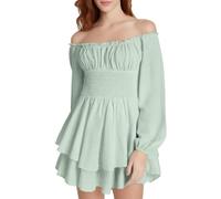 Women Gothic Renaissance Dress Long Bell Sleeve Corset Medieval Pirate Costume