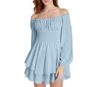 Women Gothic Renaissance Dress Long Bell Sleeve Corset Medieval Pirate Costume