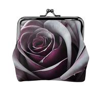 Women Gothic Rose Flower Print Lightweight Wallet Exquisite Waterproof Small Coin Card Pouch