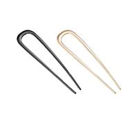 Women Hair Accessory Girls Hairstyle Tool 1/2/3pcs U-shaped Fork Lightweight Anti-slip Long Thick Stick Metal Updo Bun French Pin B