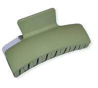 Women hair claw clip in medium size Plastic acrylic Hair Claw crab claw clip green colour