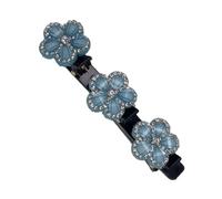 Women Hair Clips Sparkling Crystal Stones Hand Woven Claw