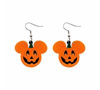 Women Halloween Accessories Horror Funny Ghost Devil Earrings Fun Skull Pumpkin Black Bat Earrings Women Jewish
