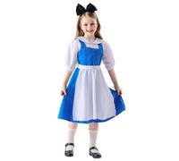 Women Halloween Costumes Adult Girls Dress Cosplay Costume Elegant Retro Lolita Outfit For Kids Party Halloween Performance Tea Theme Shingeki No Kyojin Cosplay Costume (Blue, 120)