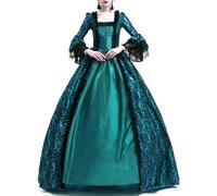 Women Halloween Dress, Womens Victorian Rococo Dress Gothic Medieval Queen Vampire Cosplay Costume Gorgeous Halloween Masquerade Ball Gown