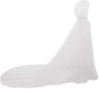 Women Halloween Witch Grim Reaper Costume Tulle Drama Vampire Ghost Witches Cloak Cosplay Wedding Cape Elf Bridal Dress Robe