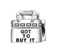 Women Handbag Bag charms 925 Sterling Silver Red Charms Bead Fits European Charm Bracelet for Women (GOT TO BUY IT Bag Charms)