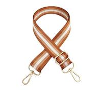 Women Handbag Bag Strap,Replacement Adjustable Bag Strap,Crossbody Strap with Buckles, Brown Type 2, 130 cm-metal Silver