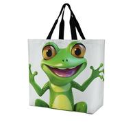 Women Handbag Green Frog Tote Bag Girls Crossbody Bags Large Capacity Shoulder Bags, For Work, Swim, Wedding, 50x40cm