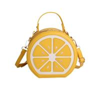 Women Handbag Large Capacity Tote Bag Lemon Quarter Shoulder Shoulder Bag for Dating Work College Party Birthday Wallet Glasses Red to, Yellow, Se référer au descriptif