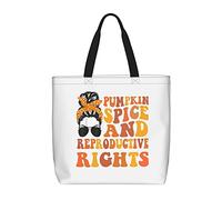 Women Handbag Pumpkin Spice And Reproductive Rights Handbag Casual Print Ladies Purse, For Swim, Holiday, Christmas, Birthday, Graduation