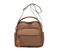 Women Handbag - | Shoulder Bag with Adjustable Zipper | Lightweight and Casual Commuting Bag for Travel, Work, Camping, Shopping, Dating, Birthday Parties, Everyone, brown, riferimento alla