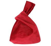 Women Handbag Totes Silk Satin Vintage Handbag All Match Tote Luxury Bags Travel Bags For Walks, Red, 21.5x33cm