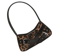 Women Handbag Trendy Shoulder Bag Leopards Print Armpit Stylish Commuting PU Leather Underarm Shopping Womens Shoulder Pu Leather Armpit Leopard Print Handbag For Everyday