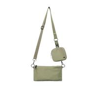 Women Handbags and Wallets Set, Simple Canvas Double Shoulder Bag | Adjustable Portable Shoulder Bag for Family and Friends, Green, riferimento alla descrizione