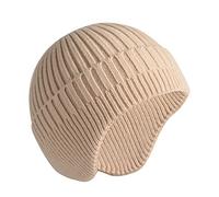 Women Hats No Brim Ear Protection High Elasticity Unisex Thick Men Beanie Compatible with Outdoor Beige