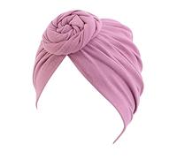 Women Head Scarf Hat Cap Hair Scarf Turban Head Wrap Turban Hats Headwear Popular Headbands for Women (Pink, One Size)