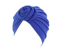 Women Head Scarf Hat Cap Hair Scarf Turban Head Wrap Turban Hats Headwear Popular Headbands for Women (Blue, One Size)