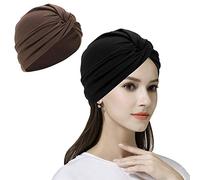 Women Head Scarf Hat Cotton Sleep Hat Stretchy Beanie Head Wrap Chemo Hat Hair Loss Night Sleep Cap for Ladies and Girls