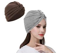 Women Head Scarf Hat Cotton Sleep Hat Stretchy Beanie Head Wrap Chemo Hat Hair Loss Night Sleep Cap for Ladies and Girls
