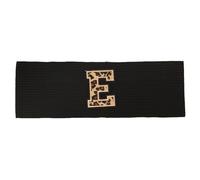 Women Headband Turban Print Letters Knitted Striped Headbands Ribbed Soft Casual Cotton Head Wrap For Ladies Hair Bands Accessories(Black E)