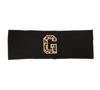 Women Headband Turban Print Letters Knitted Striped Headbands Ribbed Soft Casual Cotton Head Wrap For Ladies Hair Bands Accessories(Black G)